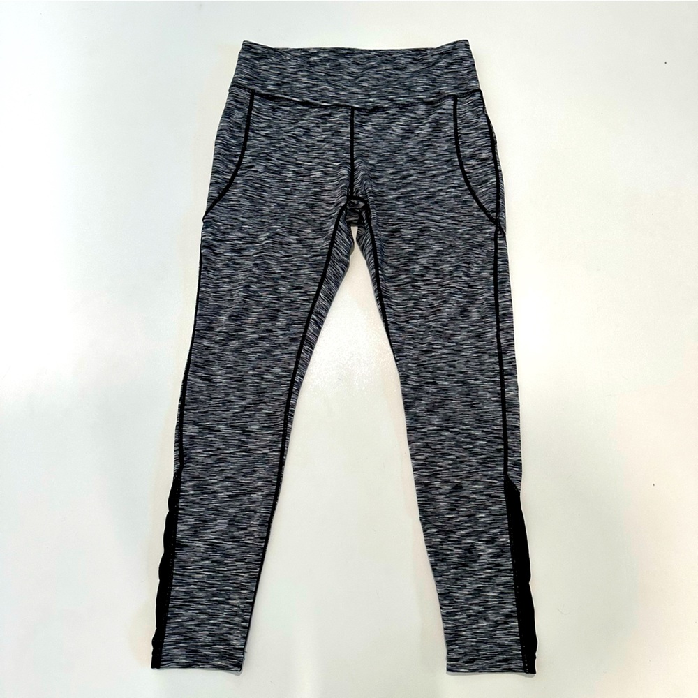 Warrior by Danika Patrick Black & White Full Length Leggings Womens Size Large